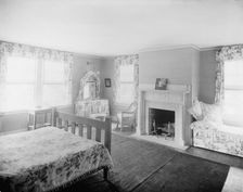 Suburban home of Mrs. Robert Hoe, Jr., sleeping room, Port Washington, New York, c1900-1910. Creator: William H. Jackson