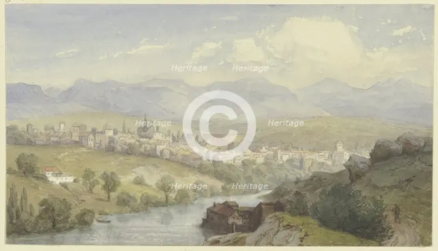 Suburbs of Segovia, 19th century. Creator: Karl Peter Burnitz.