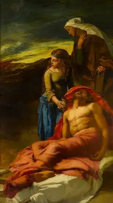 Succouring the Wounded, 1861. Creator: Paul Falconer Poole