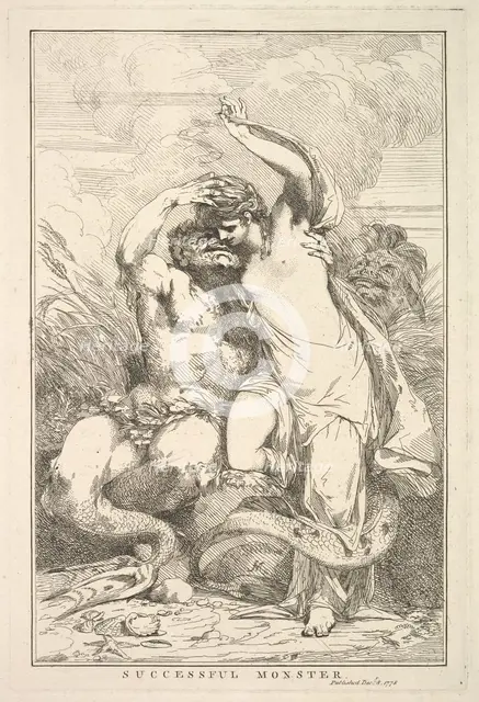 Successful Monster (from Fifteen Etchings Dedicated to Sir Joshua Reynolds), December 8, 1778. Creator: John Hamilton Mortimer.