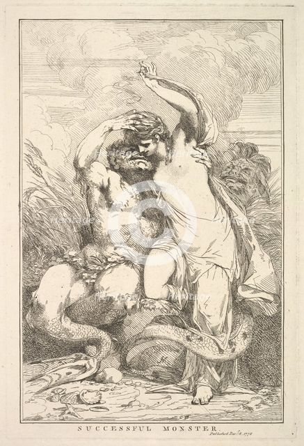 Successful Monster (from Fifteen Etchings Dedicated to Sir Joshua Reynolds), December 8, 1778. Creator: John Hamilton Mortimer.