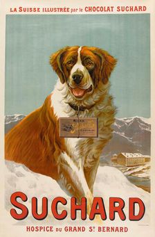 Suchard. Hospice du Grand St. Bernard, 1902. Creator: Husson; Joseph Marie (1864-1910)