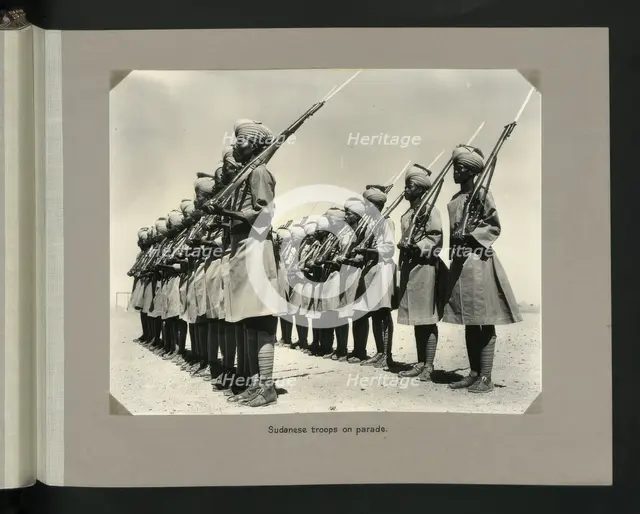 Sudanese troops on parade, 1964. Creators: Colonial Office, Unknown.