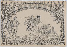 Suerte XI: The death of the bull, ca. 1850-80., ca. 1850-80. Creator: Anon