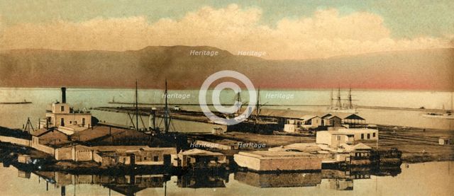 'Suez - The Docks', c1918-c1939. Creator: Unknown.