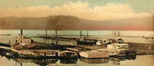 Suez - The Docks c1918-c1939. Creator: Unknown