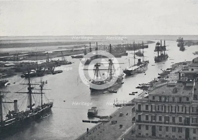 'Suez Canal', 1924. Artist: Zangaki.