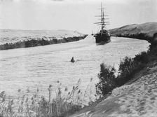 Suez Canal, between c1910 and c1915. Creator: Bain News Service