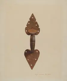 Suffolk Latch, c. 1939. Creator: Regina Henderer