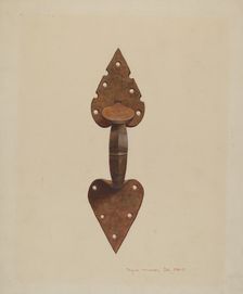 Suffolk Latch, c. 1939. Creator: Regina Henderer