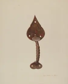 Suffolk Latch, c. 1939. Creator: Regina Henderer