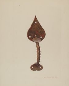 Suffolk Latch, c. 1939. Creator: Regina Henderer
