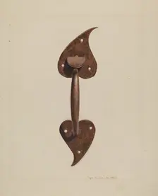 Suffolk Latch, c. 1939. Creator: Regina Henderer