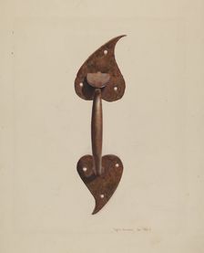 Suffolk Latch, c. 1939. Creator: Regina Henderer