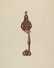 Suffolk Latch, c. 1939. Creator: Regina Henderer