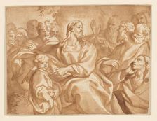Suffer the Little Children, 1690/1700. Creator: Domenico Piola I