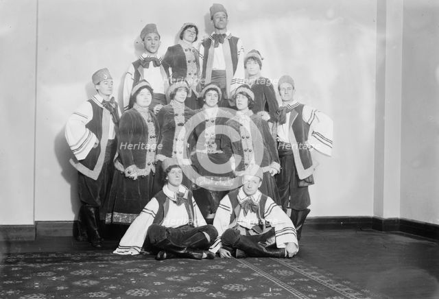 Suffrage dancers - Russian group, between c1910 and c1915. Creator: Bain News Service.