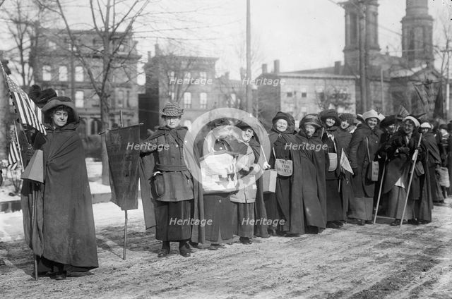 Suffrage hike to Wash'n, 1913. Creator: Bain News Service.