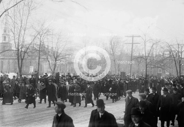 Suffrage hike to Wash'n, 1913. Creator: Bain News Service.
