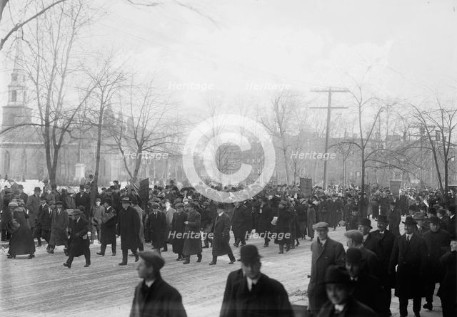 Suffrage hike to Washington, 1913. Creator: Bain News Service.