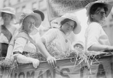 Suffrage Straw Ride, between c1910 and c1915. Creator: Bain News Service