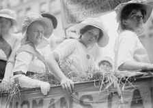 Suffrage Straw Ride, between c1910 and c1915. Creator: Bain News Service