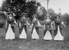 Suffrage Pageant - flower girls L.I., N.Y., 1913. Creator: Bain News Service