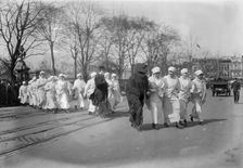 Suffrage parade, 1913, 1913. Creator: Bain News Service