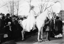 Suffrage parade, Inez Milholland, 1913. Creator: Bain News Service