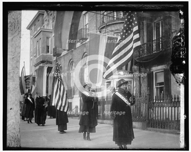 Suffragette Pickets, between 1910 and 1920. Creator: Harris & Ewing.