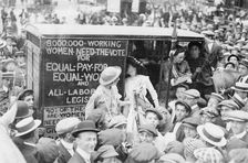 Suffragettes on way to Boston, between c1910 and c1915. Creator: Bain News Service