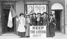 Suffragettes determined to Keep the Liberal Out 1909