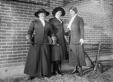 Suffragists Mrs. R. M. McLennan and Mrs. R.C. Burleson, 1913. Creator: Harris & Ewing