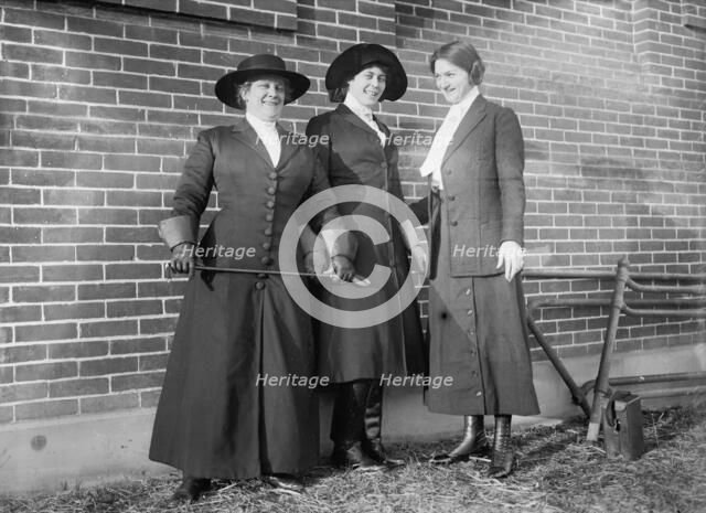 Suffragists Mrs. R. M. McLennan and Mrs. R.C. Burleson, 1913. Creator: Harris & Ewing.