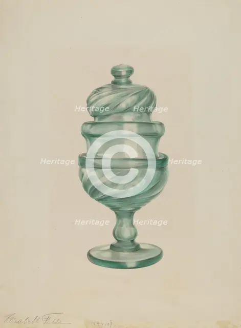 Sugar Bowl, 1935/1942. Creator: Elisabeth Fulda.