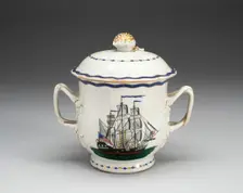 Sugar Bowl with Cover, 1790/1800. Creator: Unknown