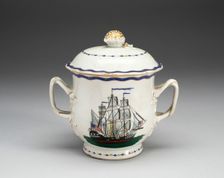 Sugar Bowl with Cover, 1790/1800. Creator: Unknown