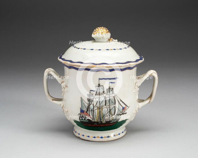 Sugar Bowl with Cover, 1790/1800. Creator: Unknown.