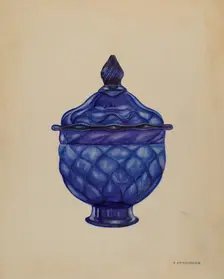 Sugar Bowl with Cover, c. 1936. Creator: A. Zaidenberg