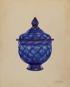 Sugar Bowl with Cover, c. 1936. Creator: A. Zaidenberg