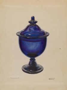 Sugar Bowl with Cover, c. 1936. Creator: Frank Fumagalli