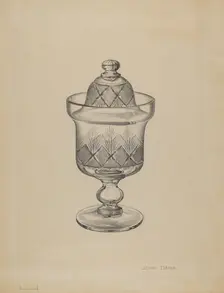 Sugar Bowl with Cover, c. 1936. Creator: John Dana
