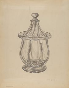 Sugar Bowl with Cover, c. 1936. Creator: John Dana