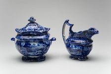 Sugar Bowl and Creamer, 1820/50. Creator: Unknown