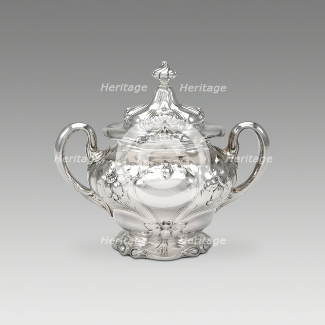 Sugar Bowl and Lid (part of a set), 1900. Creator: Gorham Manufacturing Company.