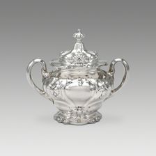 Sugar Bowl and Lid (part of a set), 1900. Creator: Gorham Manufacturing Company