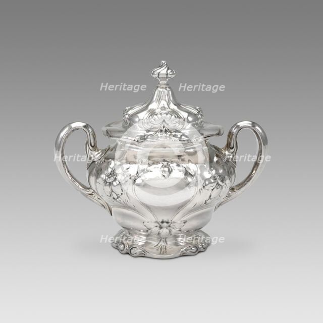 Sugar Bowl and Lid (part of a set), 1900. Creator: Gorham Manufacturing Company.