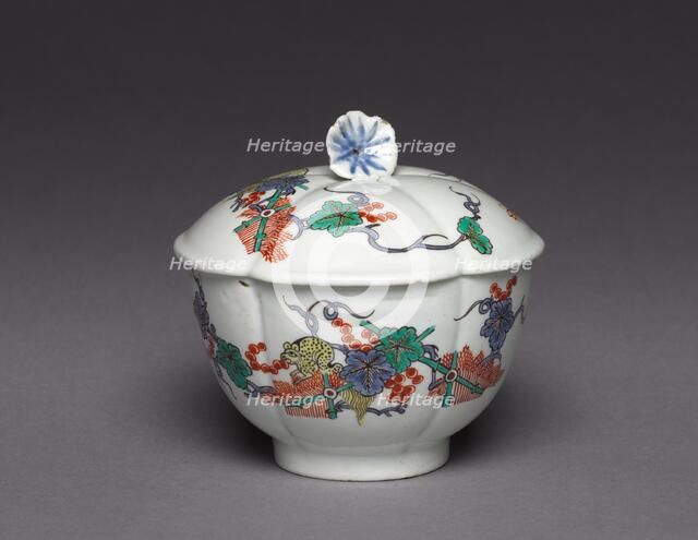Sugar Bowl, c. 1730. Creator: Chantilly Porcelain Factory (French).