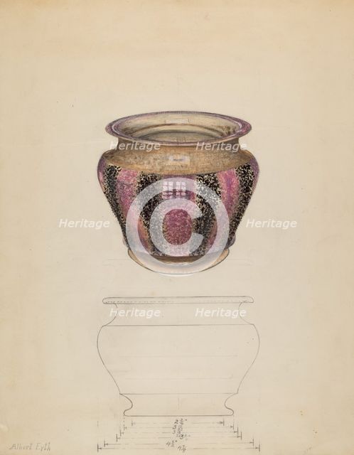 Sugar Bowl, c. 1936. Creator: Albert Eyth.