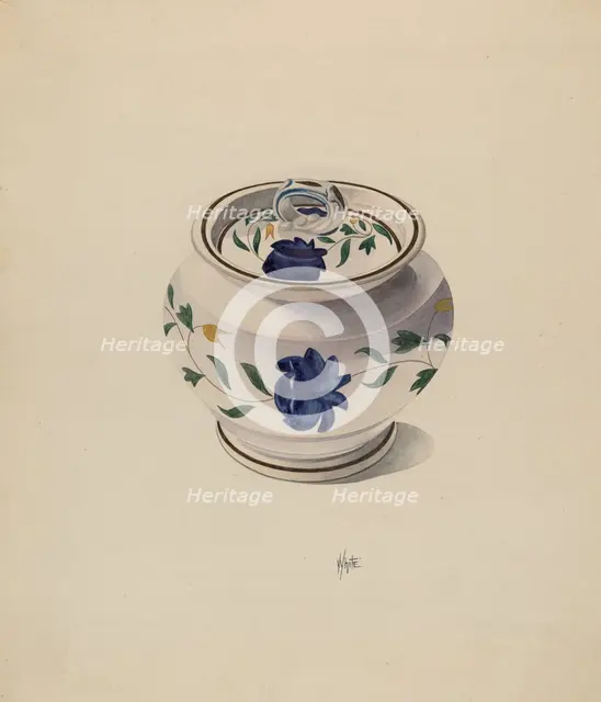 Sugar Bowl, c. 1936. Creator: Edward White.